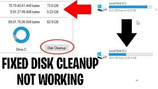 How to fix disk cleanup not working in windows | How to delete windows old folder