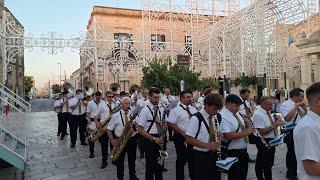 Entrata in piazza, della Banda Città di Ailano, Festa Patronale di Strudà 2024