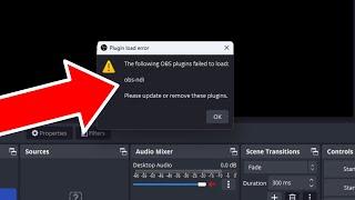 How to delete OBS plugins and fix error message obs-ndi (Windows PC)