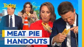 Karl hands out meat pies to celebrate Aussie record | Today Show Australia