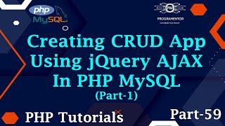 59 | Creating CRUD App Using jQuery AJAX In PHP MySQL | PHP CRUD | PHP Tutorial | Part-1 (Hindi/Urdu