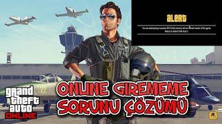 You are attempting to access GTA Online servers with an altered version of the game - Sorunu çözümü