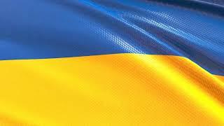 Flag of Ukraine waving in the wind - Flag animation - Motion background - 4K UHD