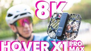 HOVERAir X1 ProMAX: 8K 42kph Drone: EPIC CYCLING FOOTAGE! First Impressions