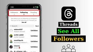 How To See Followers/Following on Threads | See Follower List on Threads