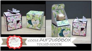 Auzugbox basteln - einfacher Mechanismus - Goodie - Gastgeschenk - effektvolle Wow Box - Stampin´Up!