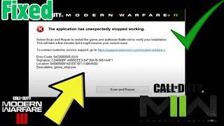 Fix The Application has Unexpectedly Stopped Working Call of Duty Warzone | MW 2 | MW 3