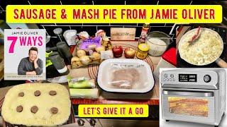 Sausage & mash pie from Jamie Oliver. In the air fryer