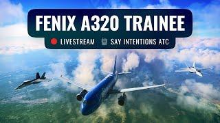 ⏪ Replay: Fenix A320 Trainee / SayIntentions AI ATC / KCLT KEWR / OnAir Company