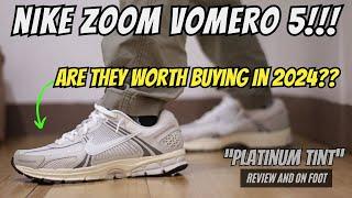 ARE THESE THE MOST COMFORTABLE NIKE RUNNING SNEAKER EVER? NIKE ZOOM VOMERO 5 "PLATINUM TINT" REVIEW