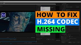 How to fix the missing h.264 format in after effects | H.264 Codec Missing Fix| Fast Render | Fxmuni