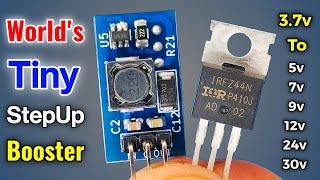 how to make 3.7v step up boost converter Adjustable 5v, 7v, 9v, 12v, 24v, 30v