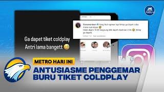 Penjualan Tiket Konser Coldplay Kembali Dibuka Besok