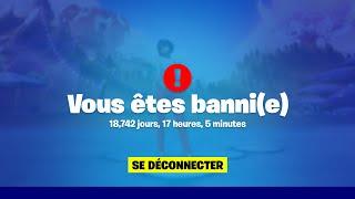 Fortnite m'a banni pour rien.