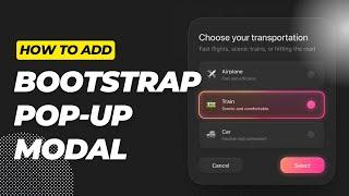 How to add Bootstrap Modal In HTML Website| Proudly Digital Sir #bootstrap #modal