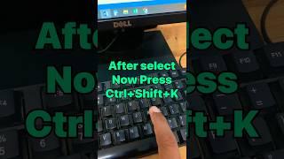 shortcut keys to change small letters in capital letters #shorts #shortcutkeys #computerknowledge