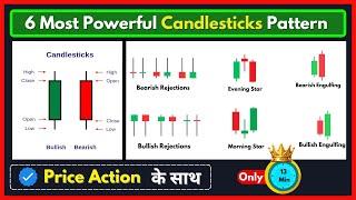 6 Most Powerful Candlestick Patterns for Trading with Price Action | Price Lesson Hindi