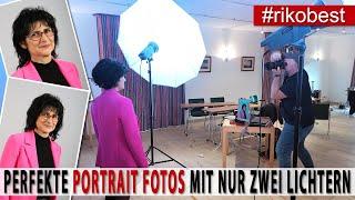 Perfekte Portrait Fotos fotografieren ganz einfach mit nur zwei Lichtern, tolle Business Portraits