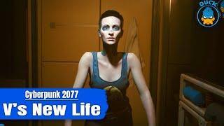 🟡 V's new life scene - Trans gameplay - Cyberpunk 2077 - PC Ultra Max Quality Settings