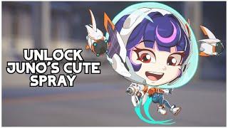 HOW TO UNLOCK JUNO'S CUTE SPRAY / OVERWATCH 2 !!!