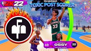 BEST POST SCORER BUILD IN NBA 2K22! BEST POST SCORER BADGES + ANIMATIONS! THE MOST TOXIC BUILD 2K22!