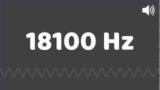 Audio son fréquence 18100 hertz hz