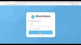 How to enable Two-Step Authentication in DirectAdmin