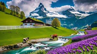  MOST BEAUTIFUL HEAVENLY VILLAGES | LAUTERBRUNNEN AND MURREN | SWITZERLAND | 4K HDR