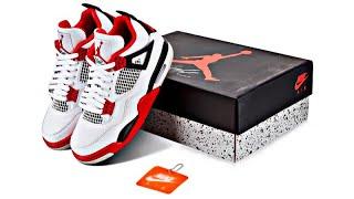 Fire Red Air Jordan 4 Unboxing - onlyify.ru Review