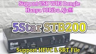 Dapat Lagi STB 90 Ribu Review 5Star STB200 STB T2 Support EWS & Youtube Lancar