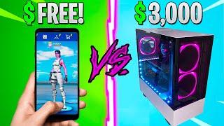 BROKE vs PRO Fortnite Gaming (Mobile vs. Console vs. PC) - WORTH IT?