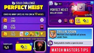 Solo Challenge Perfect Heist Drillin Down Special O'Rama 10 Moves 760 Score #Drillindown