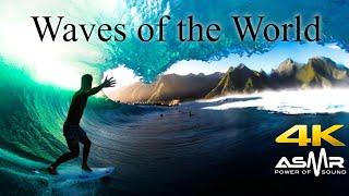  (ASMR) Waves of the World/Surfing - Hawaii, Teahupo'o - 10 Hour Loop for Stores