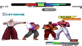 NICK54222 MUGEN: Evil Ryu and Evil Ken VS Nightmare Geese and Orochi Yashiro