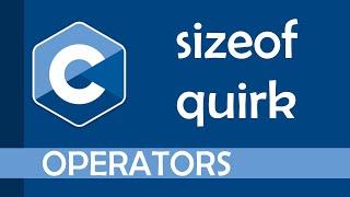 A quirk about the sizeof operator