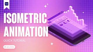 HOW TO CREATE ISOMETRIC ANIMATION IN AFTER EFFECT. REPLACE SCREEN. TUTORIAL