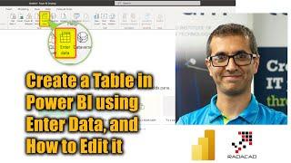 Create a Table in Power BI using Enter Data and How to Edit it