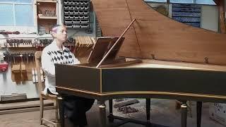 Elizaveta Miller: Telemann Fantasia in a minor on the new harpsichord after Mietke by Yves Beaupré.