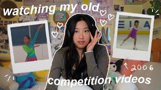 watching my old COMPETITION VIDEOS ️ | reacting to my figure skating videos from 2006-2010