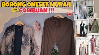 SHOPEE HAUL ONESET CELANA 60RIBUAN AJA !!! ADA BUAT BIGSIZE JUGAAA