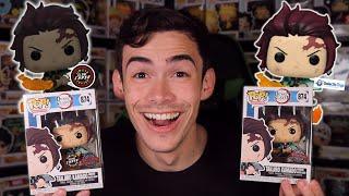 Tanjiro With Flaming Blade Galactic Toys Exclusive Glow Chase Funko Pop Unboxing | Demon Slayer