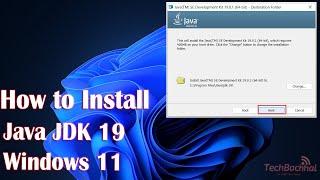 How to Install Java JDK 19 on Windows 11