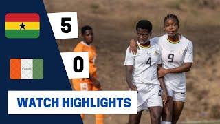 GHANA VS IVORY COAST(5-0)-WAFU U17 SEMIS-GOALS&HIGHLIGHTS