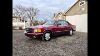 1991 560SEC Mercedes 68K Miles Full Walk Through W126C