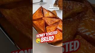 Honey Toasted Bread | Sweet & Simple Breakfast Treat #easyrecipes #toastedbread #shorts