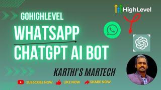 WhatsApp Bot For GoHighLevel | Conversation AI ChatGPT Bot | Workflow