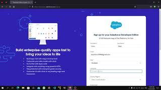 Create Free Salesforce Developer Edition Account.