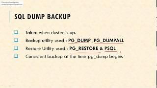 pgdump backup restore