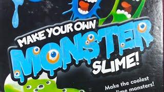 Testing out monster slime kit/diy  monster slime  
