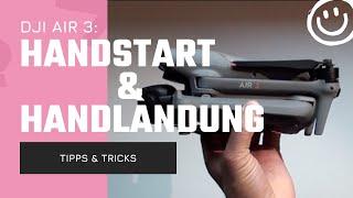 dji air 3: Handstart und  -landung